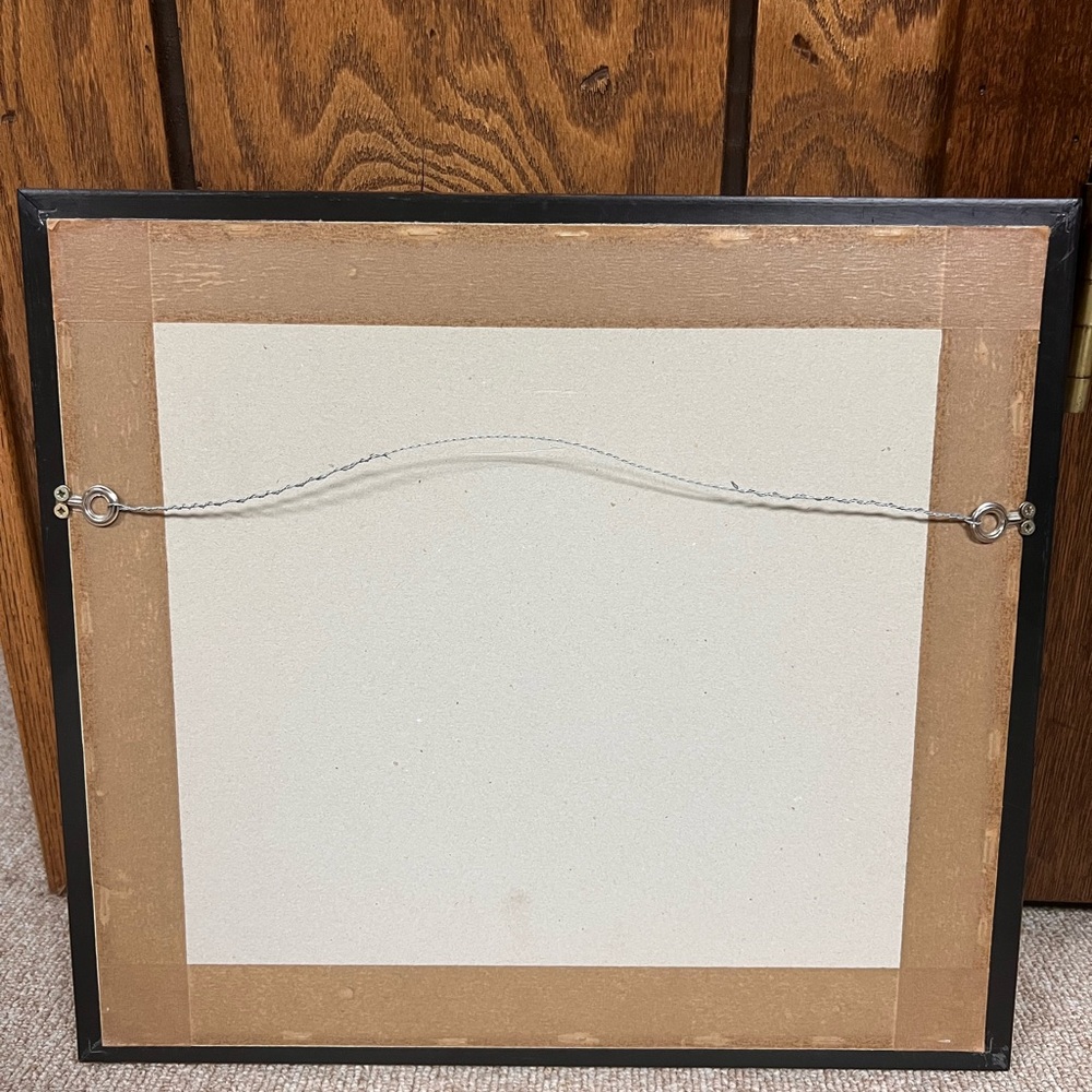Framed Fruit and Floral Needlepoint Art 14x16 - Picture 5 of 9